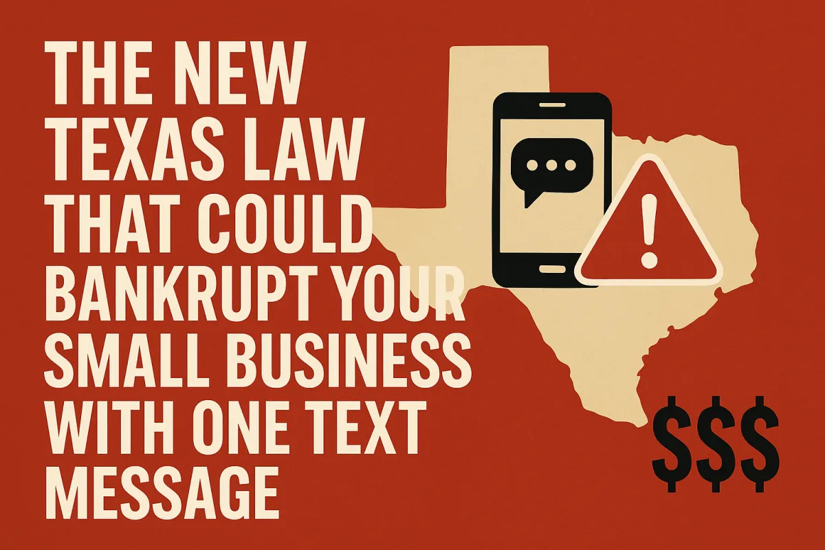 The New Texas Law That Could Bankrupt Your Small Business With One Text Message