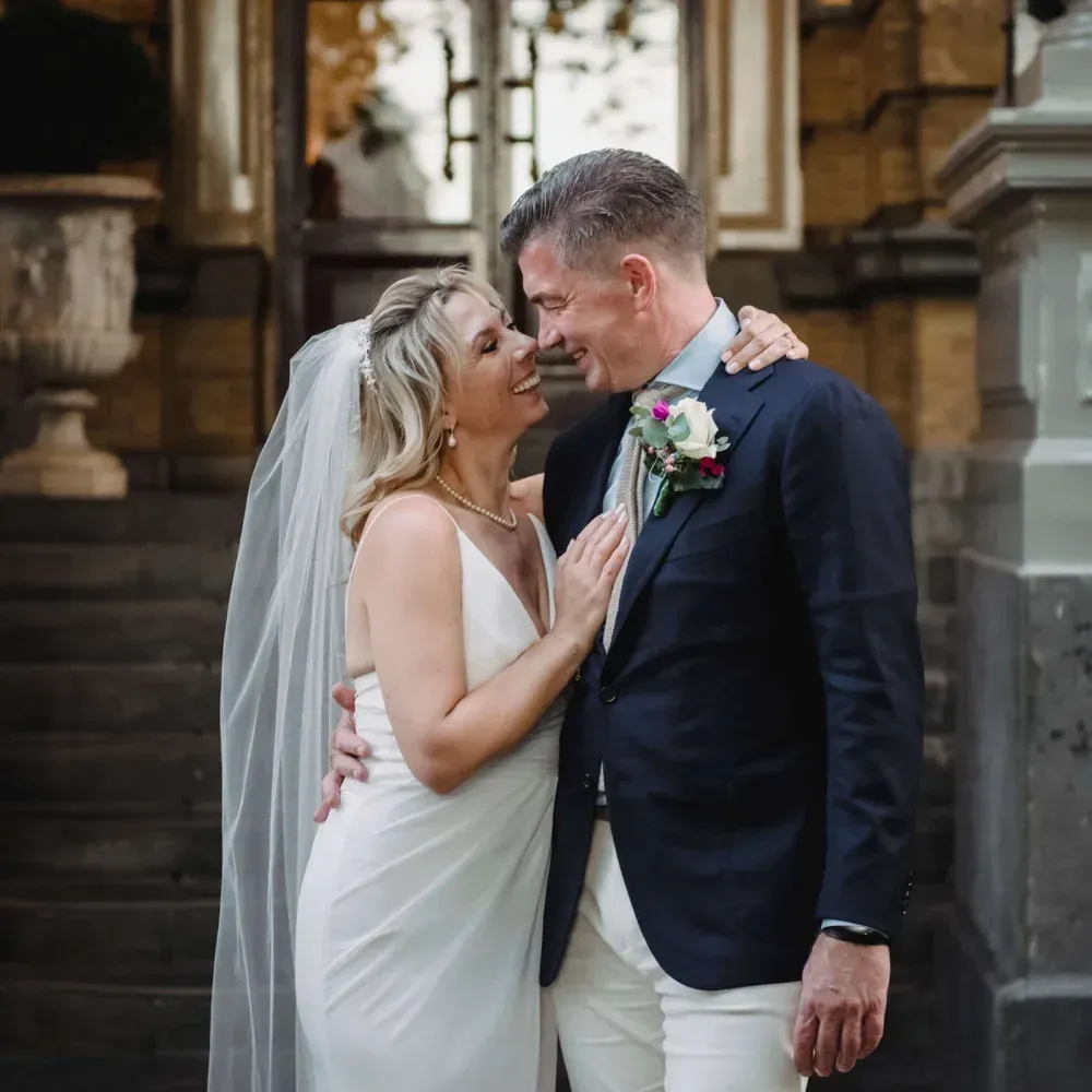 Connection between bride and groom Wen's Wedding Shoots