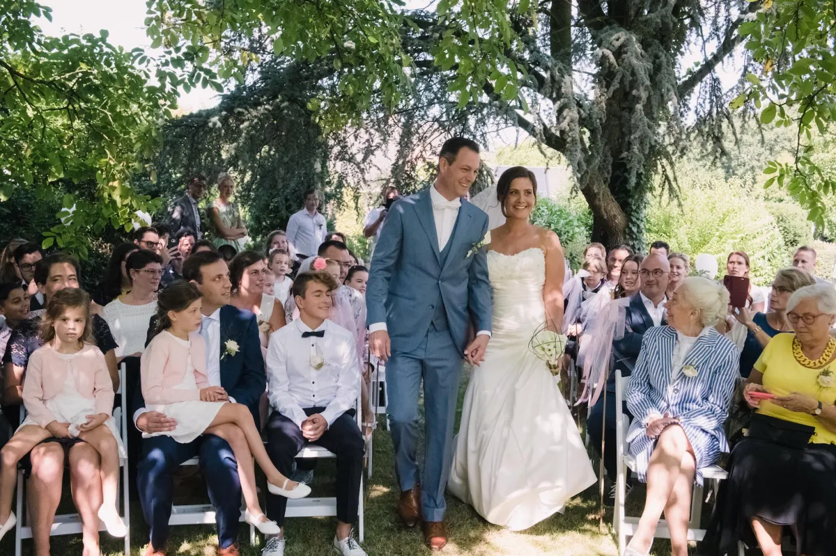 Annemiek & Erik's najaarsbruiloft in de achtertuin