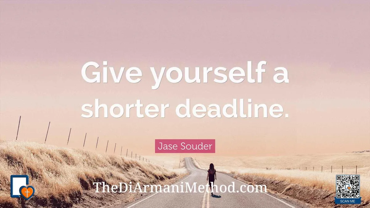 Cut Through Procrastination: Give Yourself Shorter Deadlines