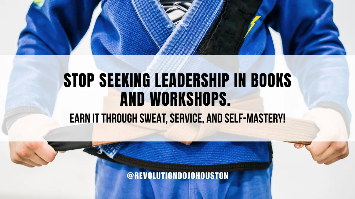 Everyone wants the black belt, but few want the white belt grind