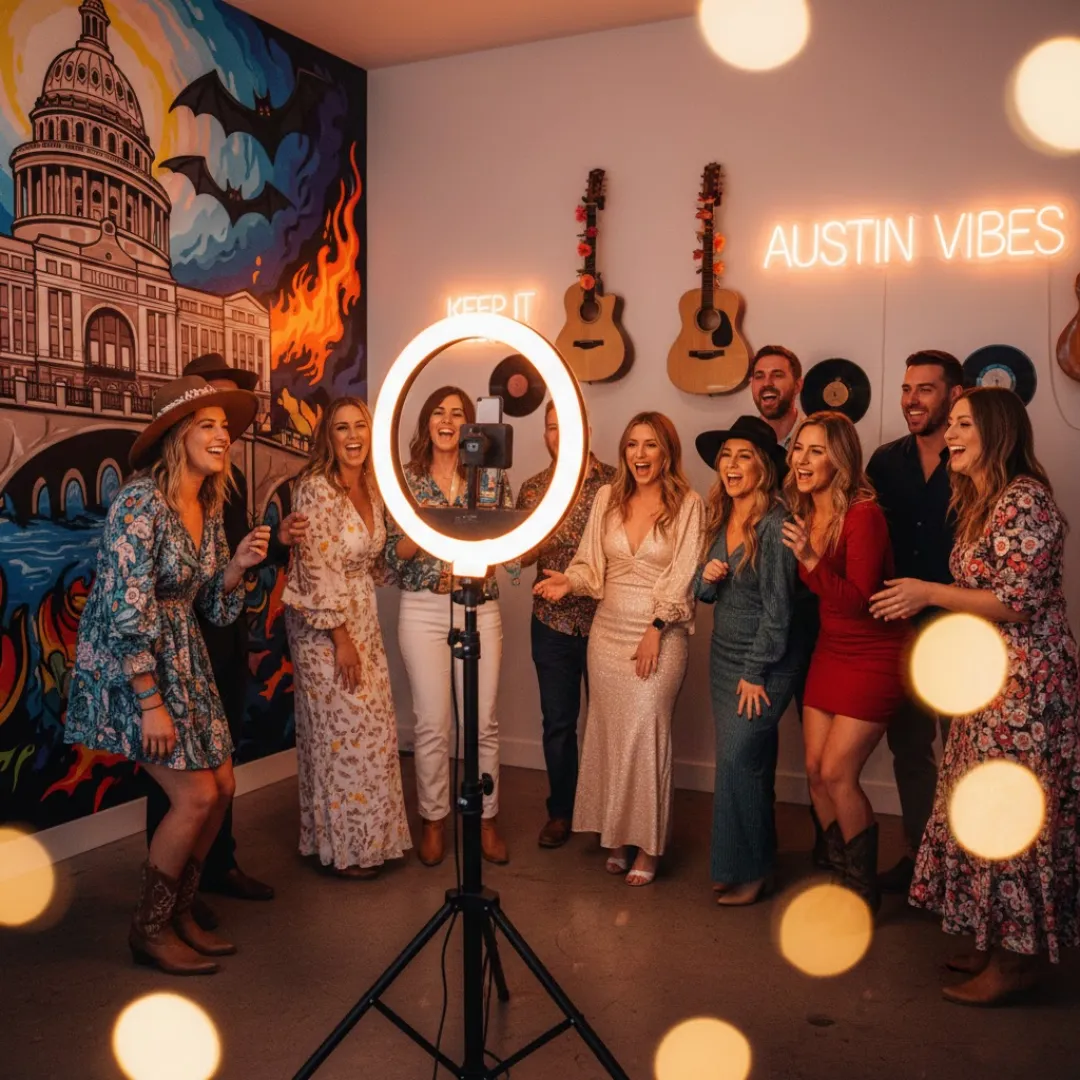 How to Host the Ultimate Austin-Themed Party (with a Photo Booth!) | Hey Honey Booths 