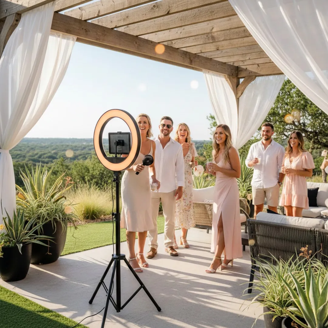 Photo Booth Setup Tips for Outdoor Events in Texas Heat | Hey Honey Booths  