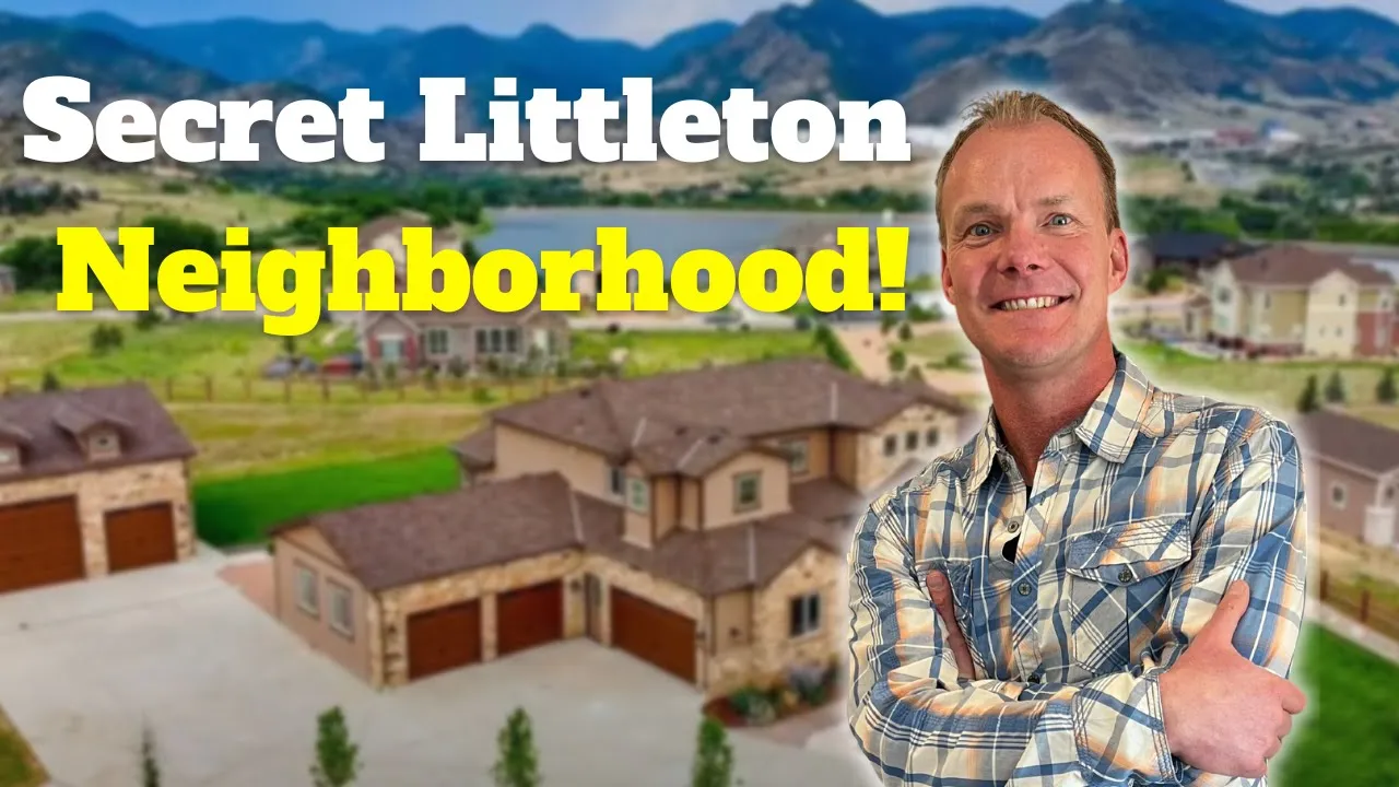 Foothills homes and red rock formations in the Roxborough Littleton Colorado area.