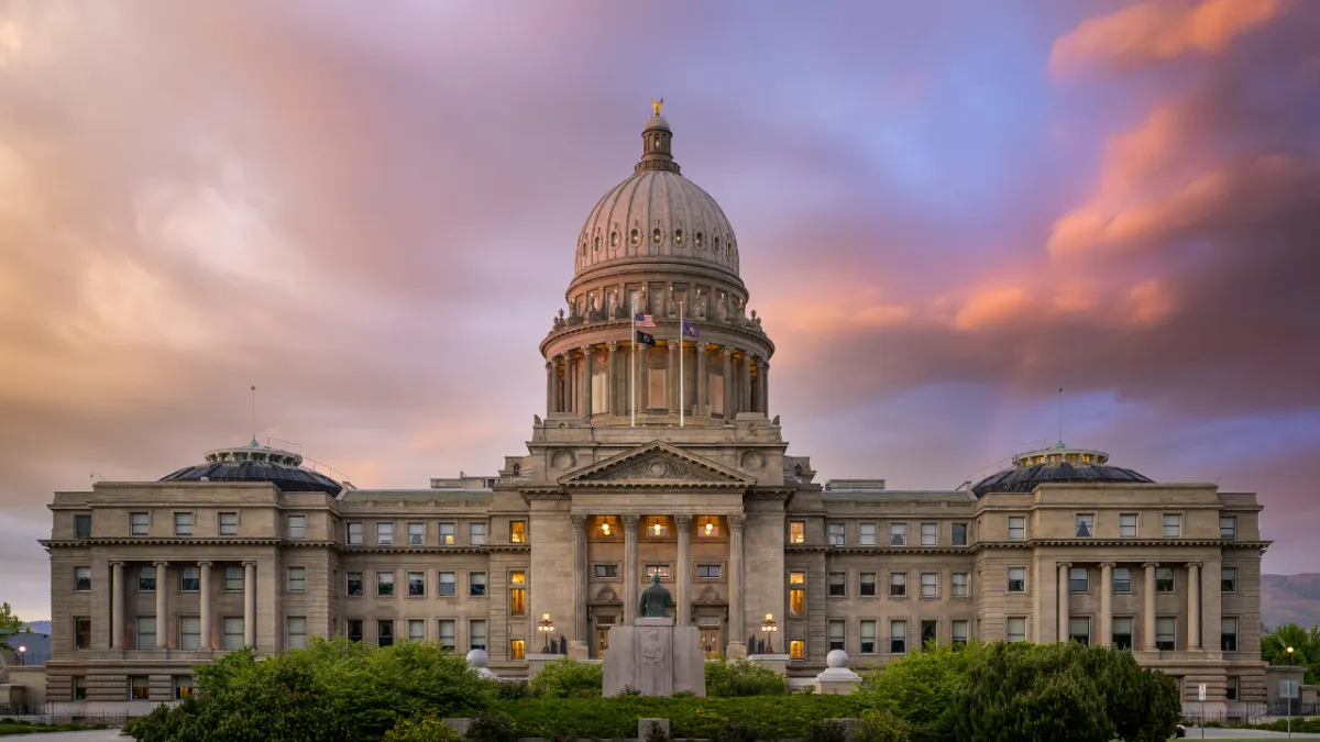 A panoramic view of Boise, Idaho, highlighting its vibrant cityscape and natural surroundings.