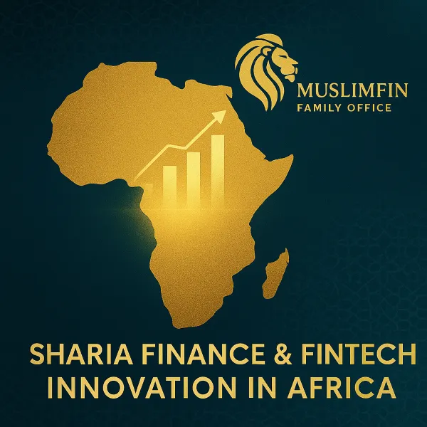 Modern Family Office in South Africa — a visual blend of technology, Islamic calligraphy, and family wealth planning by MuslimFin