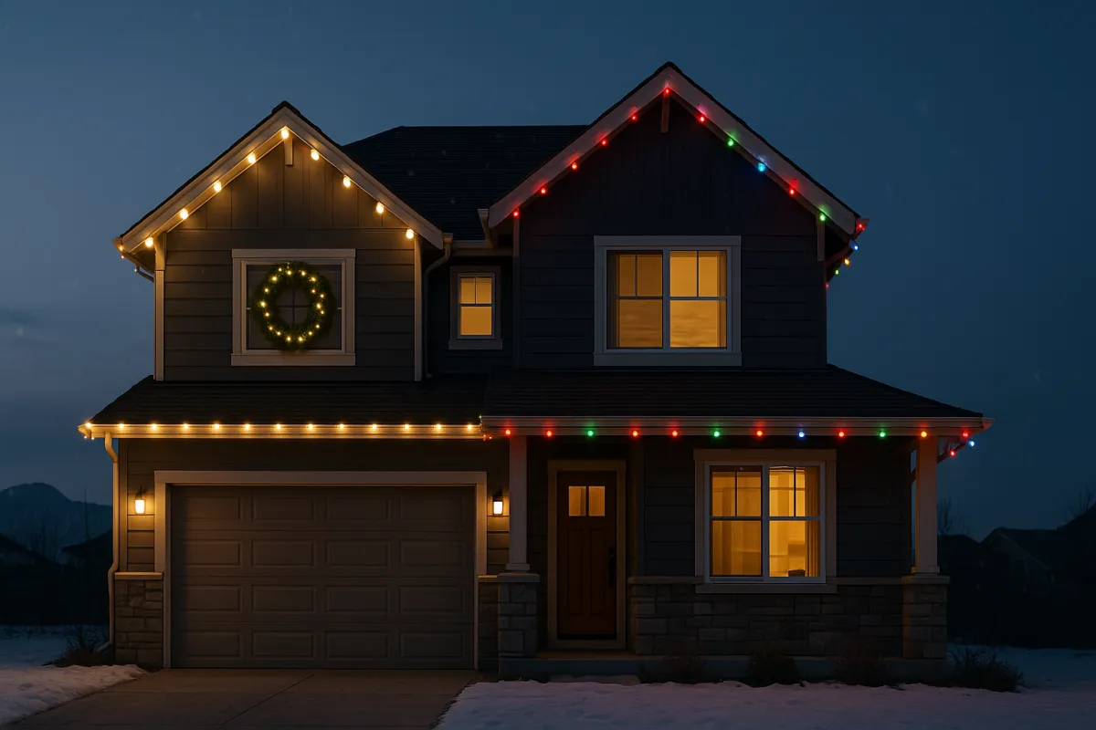Multicolored vs. White Christmas Lights: How to Choose for Your Roofline