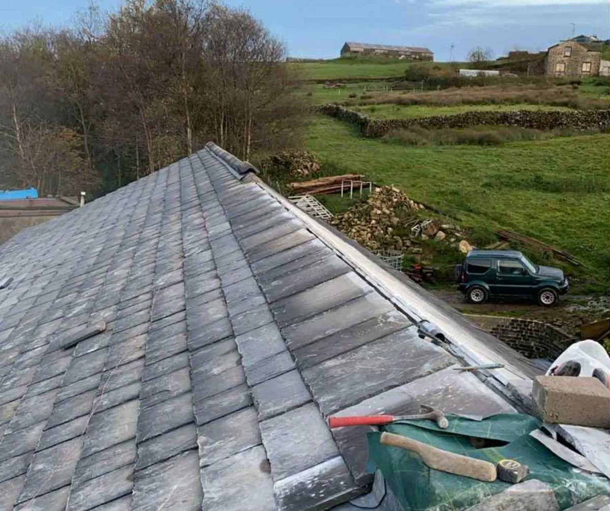 Slate roof replacement completed on property in Lancashire