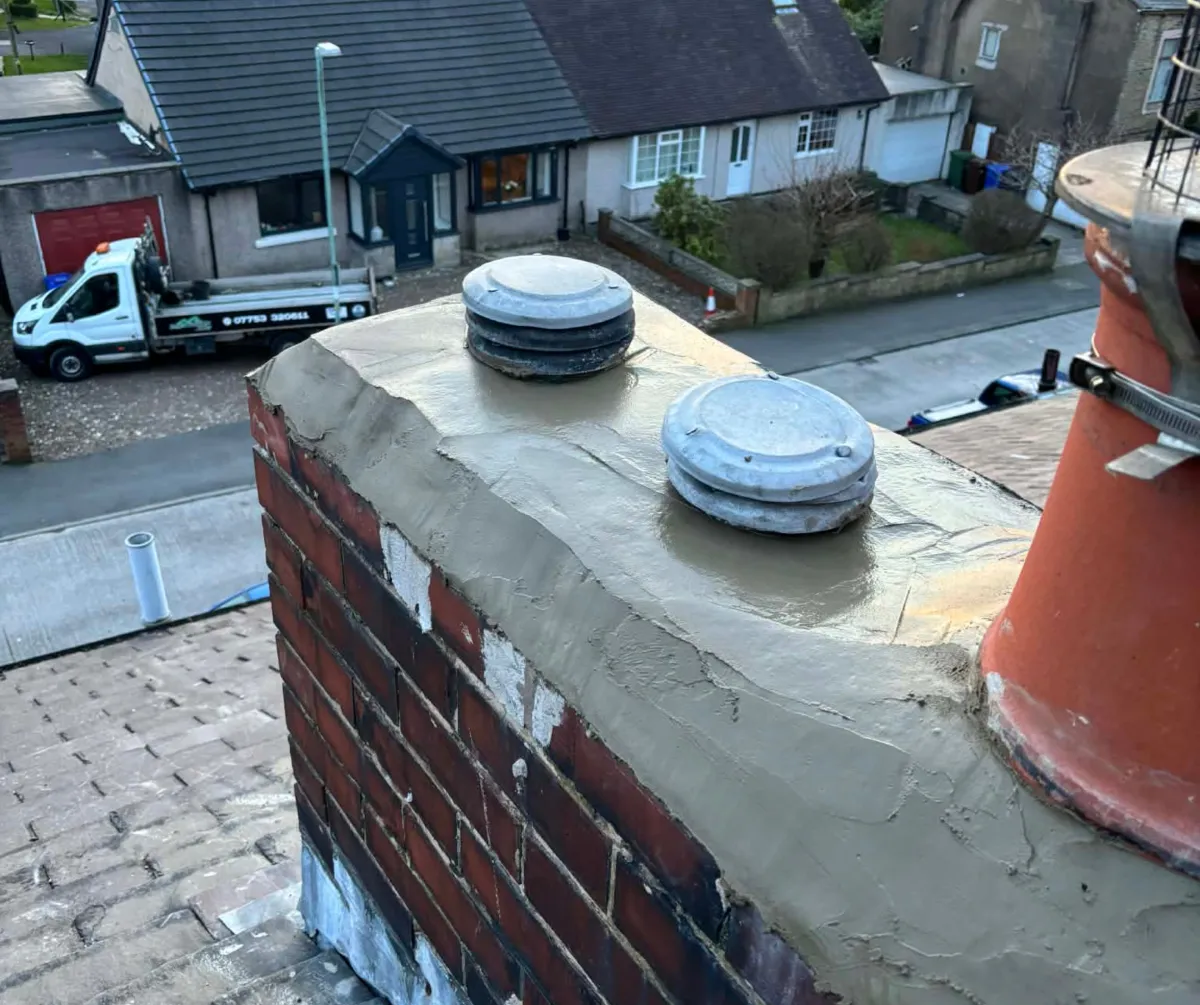 Chimney repair and lead flashing work completed in Lancashire