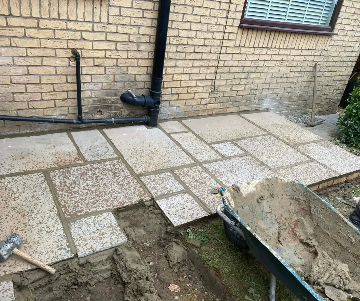 Patio paving installation and groundwork in Lancashire