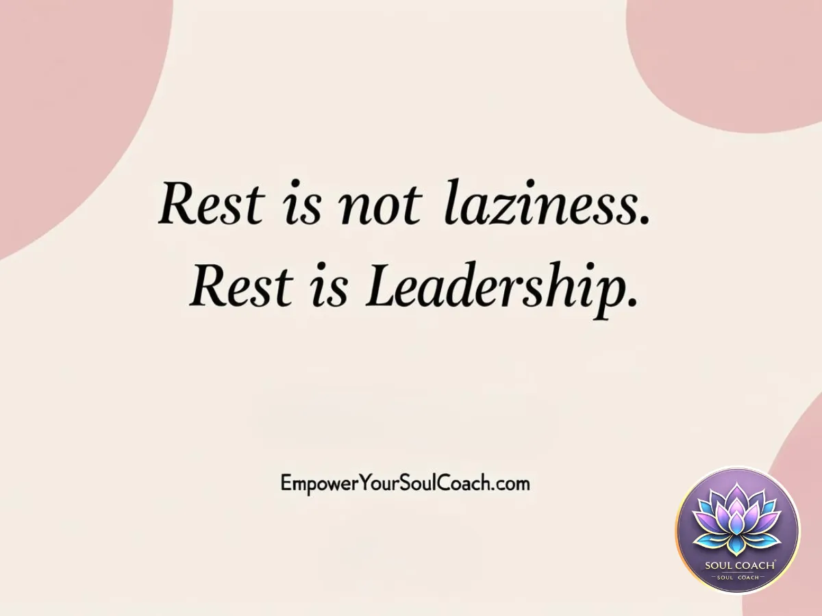 Rest as Leadership — calm, renewed leadership