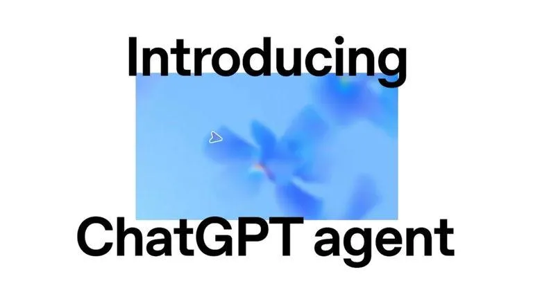 Imagen de portada con fondo azul difuminado y el texto grande “Introducing ChatGPT agent”, presentando el lanzamiento de ChatGPT Agent de OpenAI.