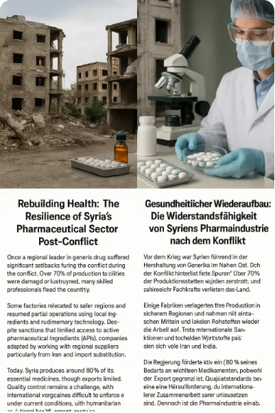 Sanctions and Supply Chains: Navigating the Global Pharma Landscape from Syria