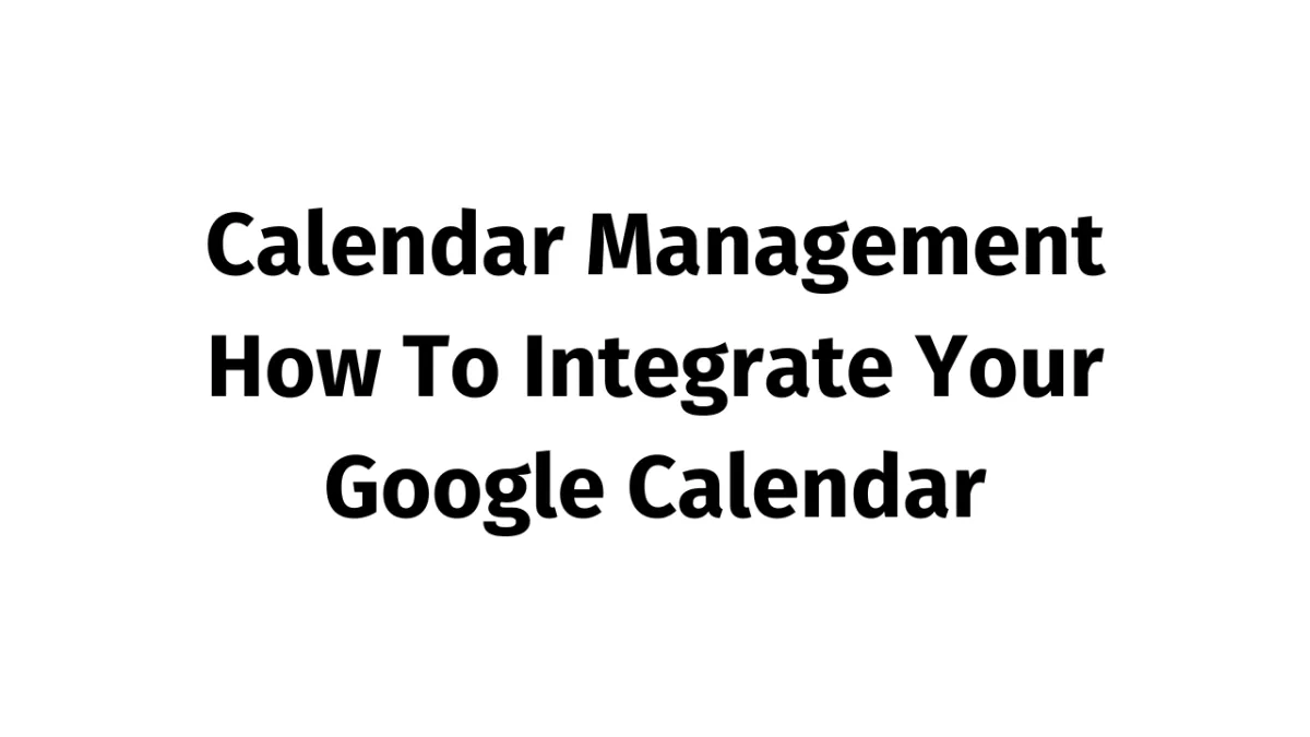 How to Edit Your Calendar Availability