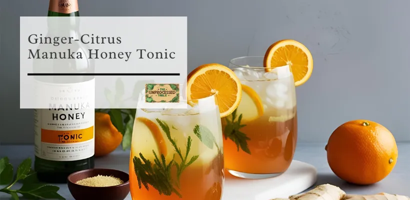 🫚Ginger-Citrus Manuka Honey Tonic, Immune-boosting Elixir