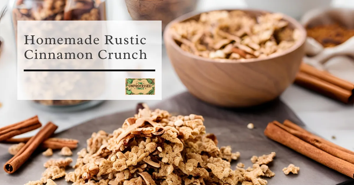 The Unprocessed Table: Rustic Cinnamon Crunch – The Sweet & Spiced Snack You Can’t Resist! 🍂✨