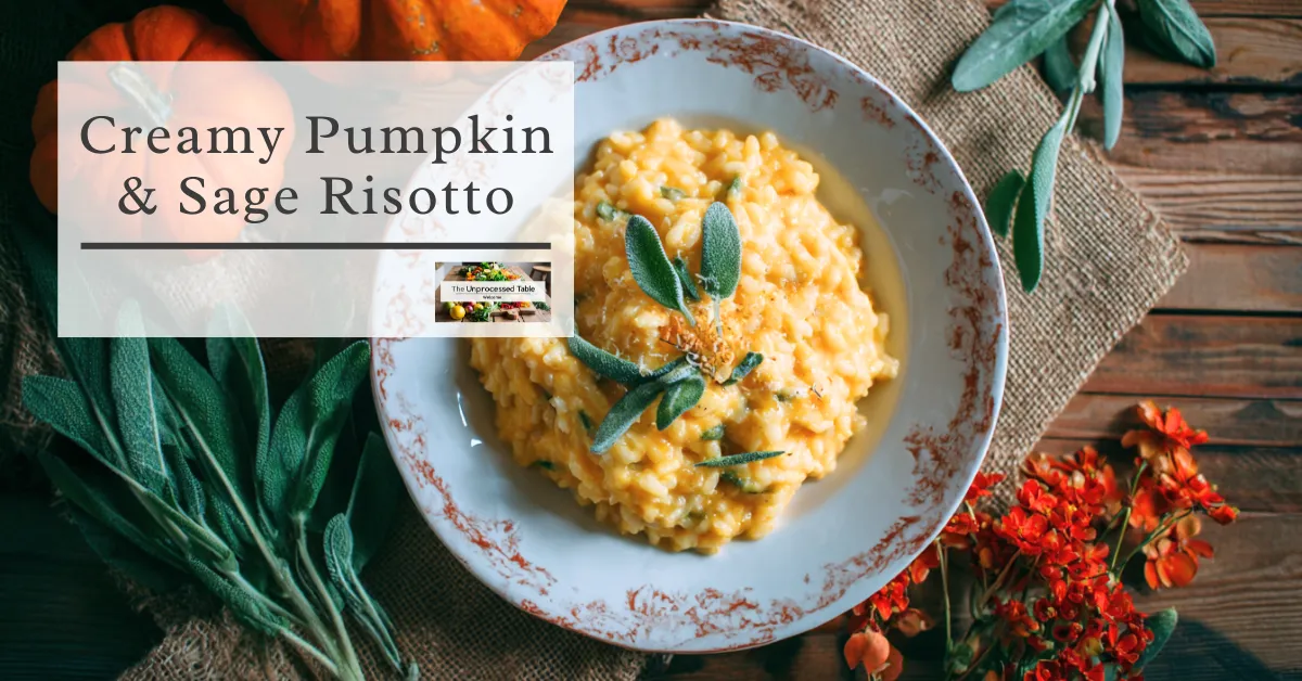 Creamy Pumpkin & Sage Risotto 🎃🌿
