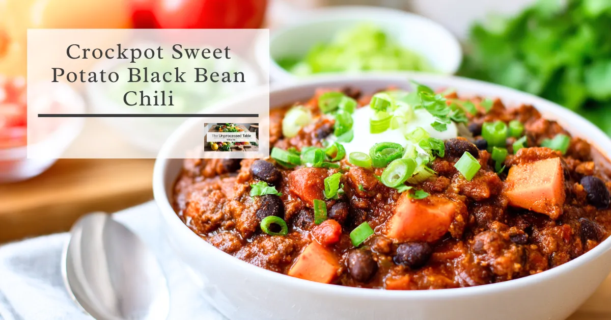 🏈 Crockpot Sweet Potato Black Bean Chili – Game Day Comfort, Guilt-Free