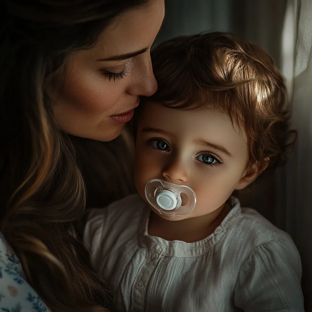Orofacial Myofunctional Therapy - mother and toddler with pacifier