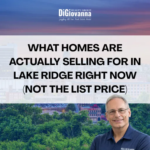 What homes are selling for in Lake Ridge VA featuring Rich DiGiovanna real estate expert