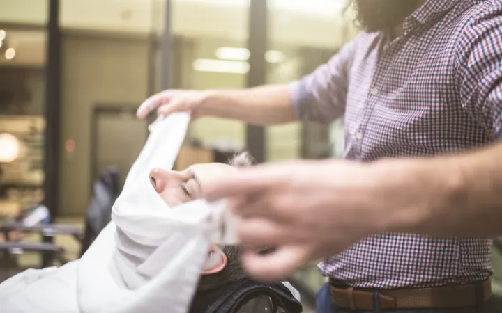 Preparing for a Luxurious Hot Towel Shave Experience