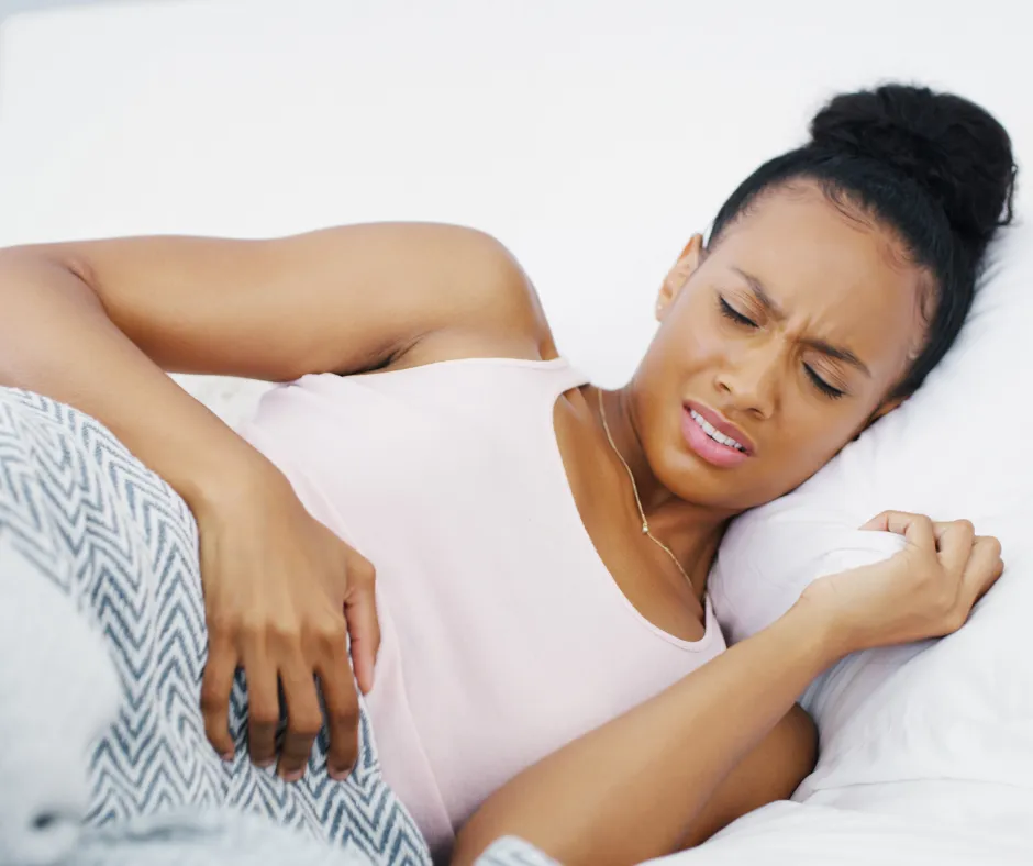 Woman Laying in Couch