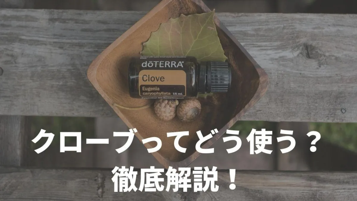 クローブのエッセンシャルオイル（アロマオイル） ってどうやって使う？使い方を徹底解説