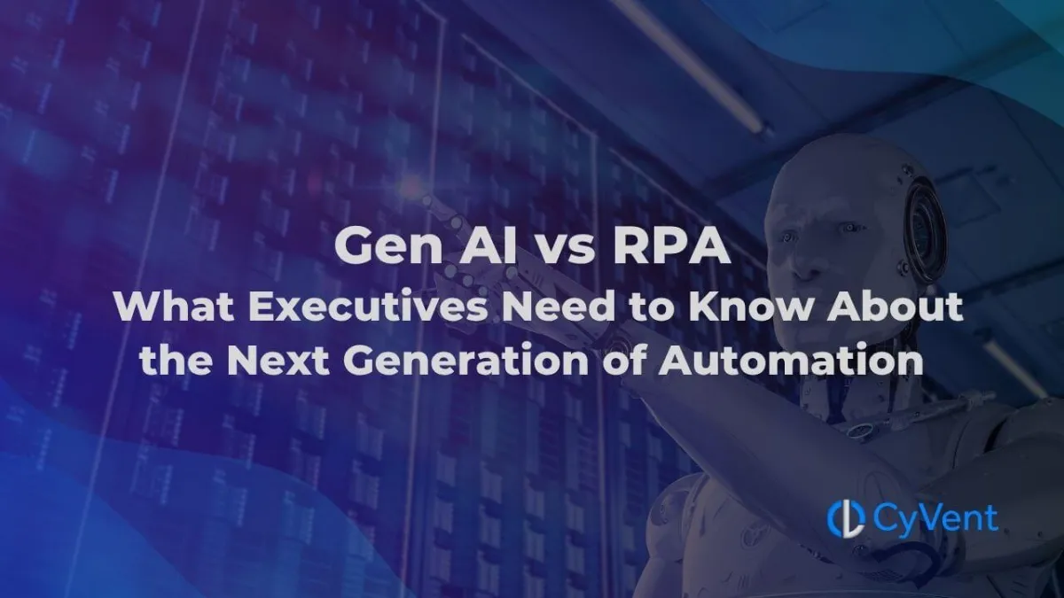Generative AI vs RPA comparison for executives exploring next-gen enterprise automation