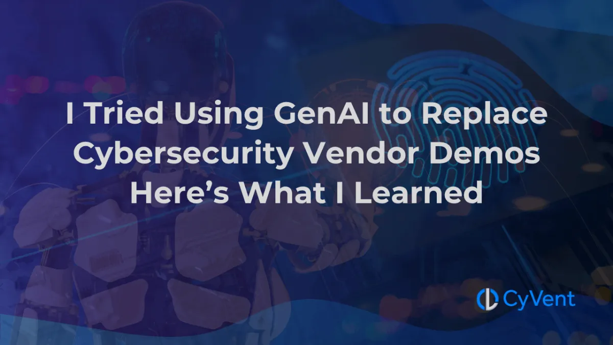 Using GenAI to replace cybersecurity vendor demos, insights from practical experiment.