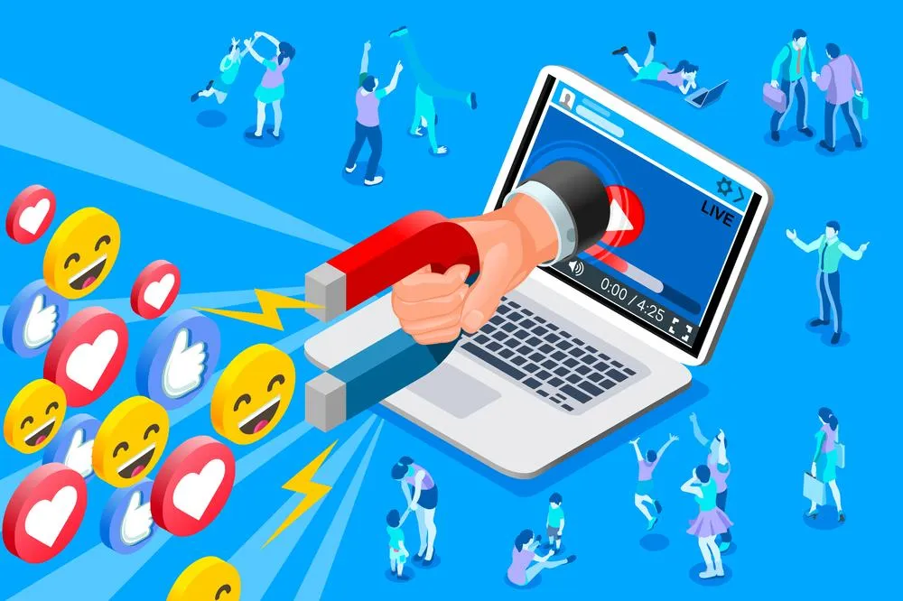 social influencer and media content