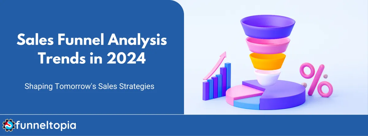 Hyperrealistic depiction of the modern landscape of sales funnel analysis in 2024, blending technology and personalization.