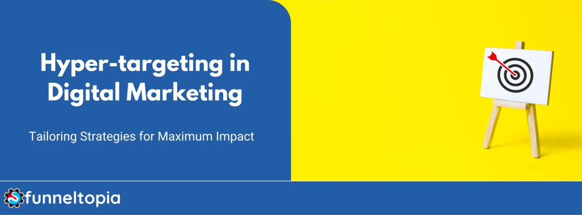 Digital marketing team discussing hyper-targeting strategies with analytics and customer data segmentation on a large screen in a modern office.