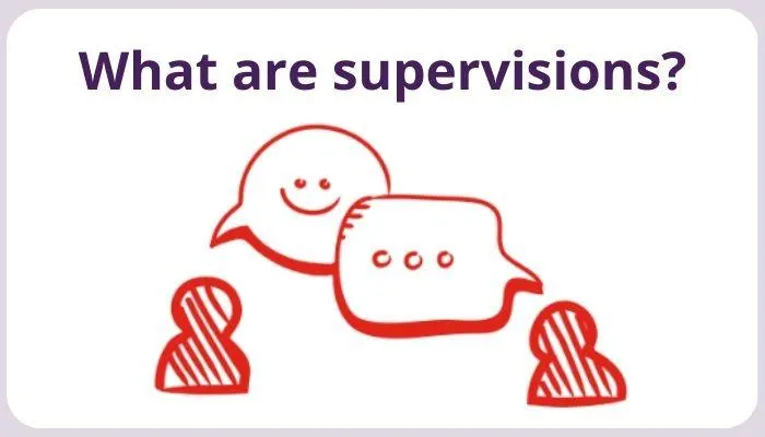 What are professional supervisions meetings with staff in early years?