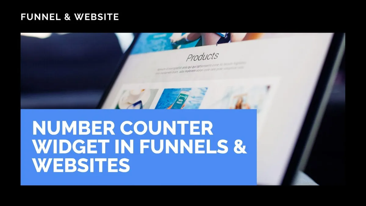 Number Counter Widget in Funnels & Websites