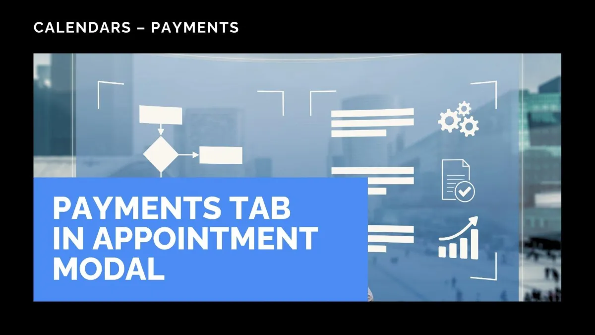 Payments Tab in Appointment Modal