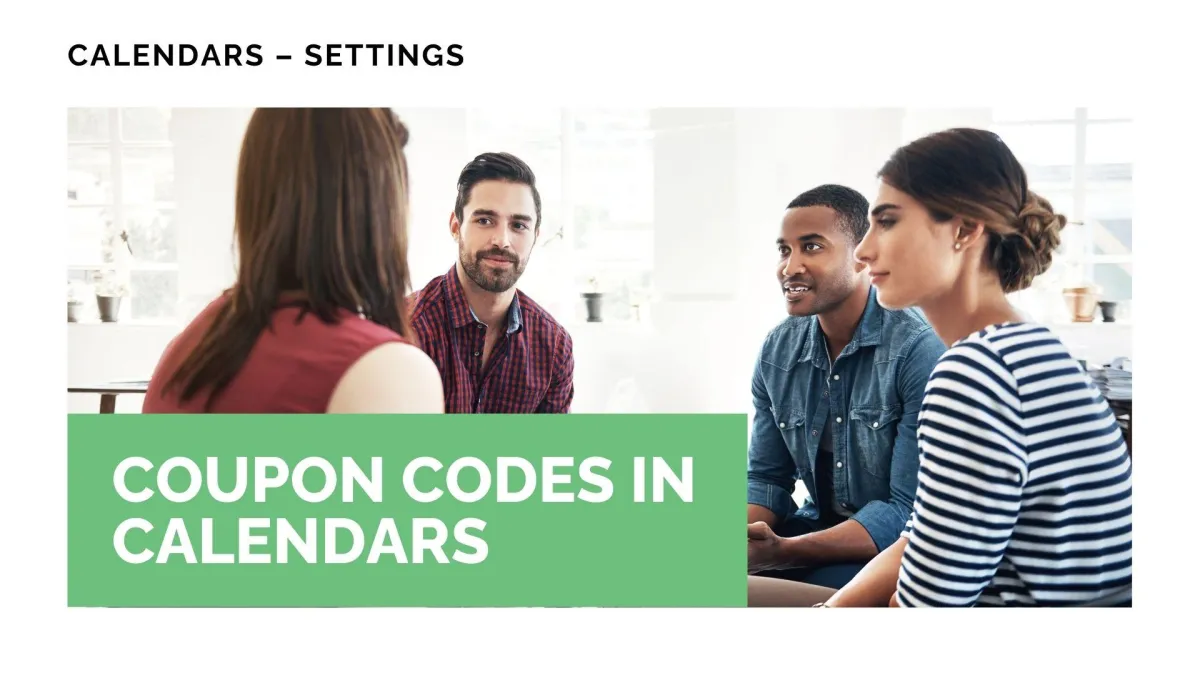 Coupon Codes in Calendars