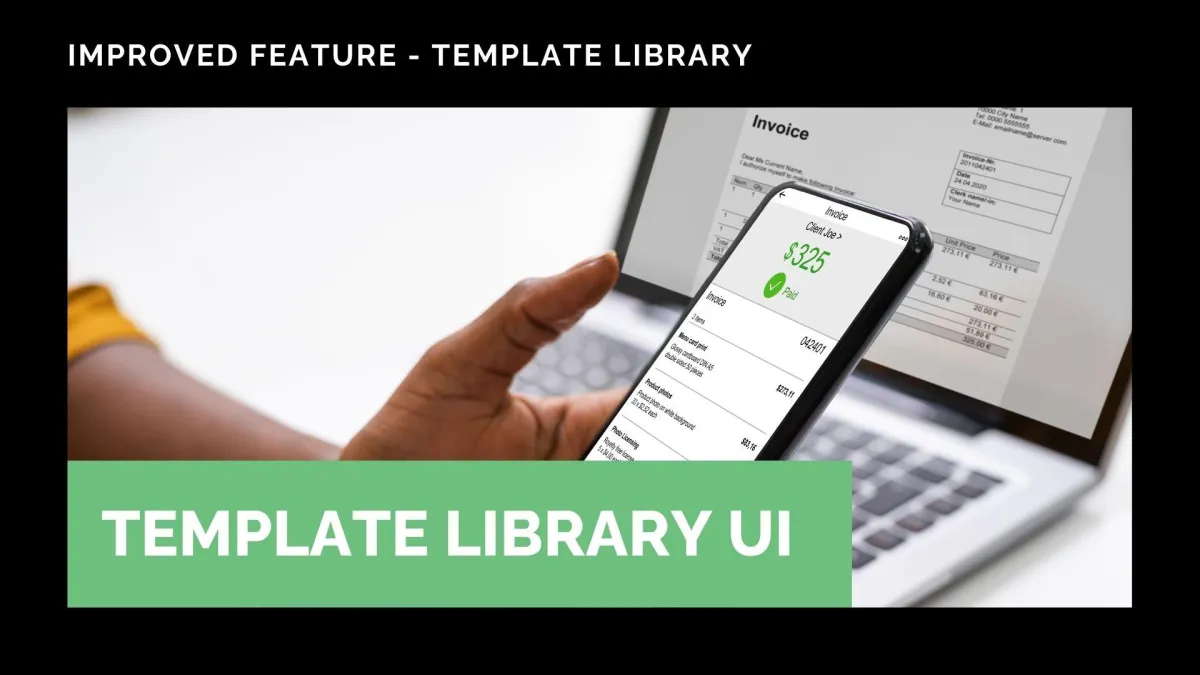 Template Library UI