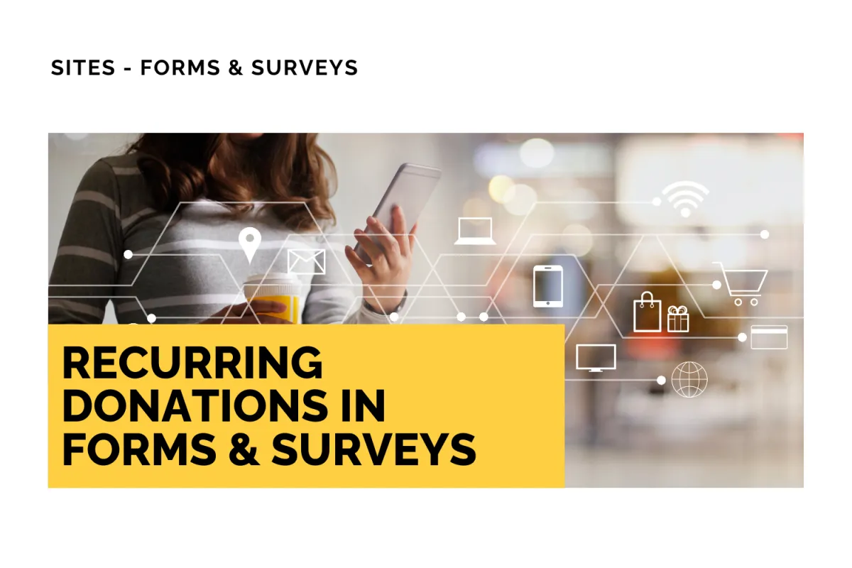 Recurring Donations in Forms & Surveys