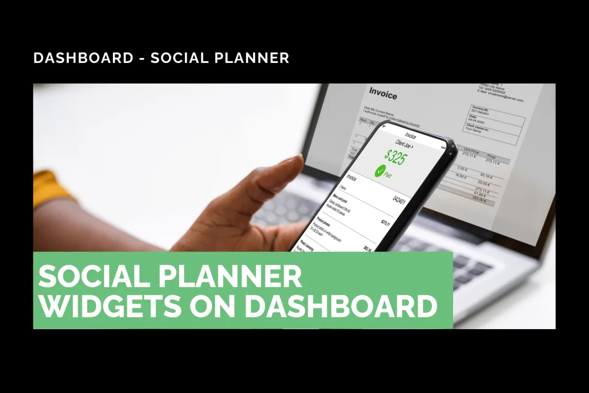 Social Planner Widgets on Dashboard
