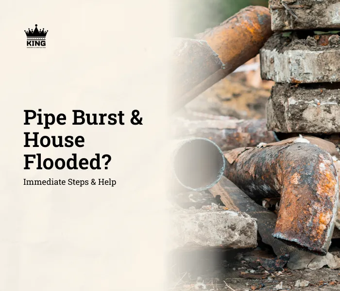 Pipe Burst & House Flooded? Immediate Steps & Help