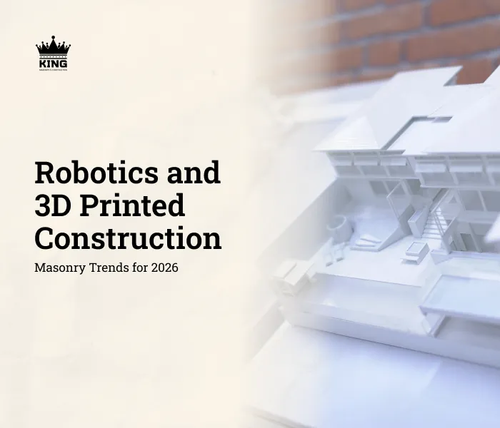 Masonry Trends for 2026: Robotics and 3D Printed Construction