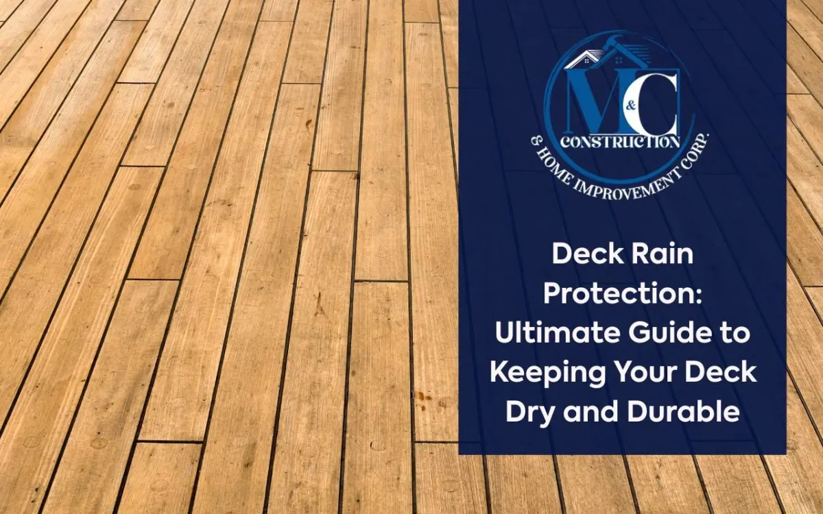 Durable materials providing effective deck rain protection