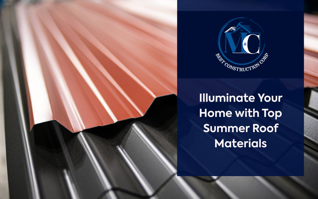 Reflective metal roof using Summer Roof Materials for cooler homes