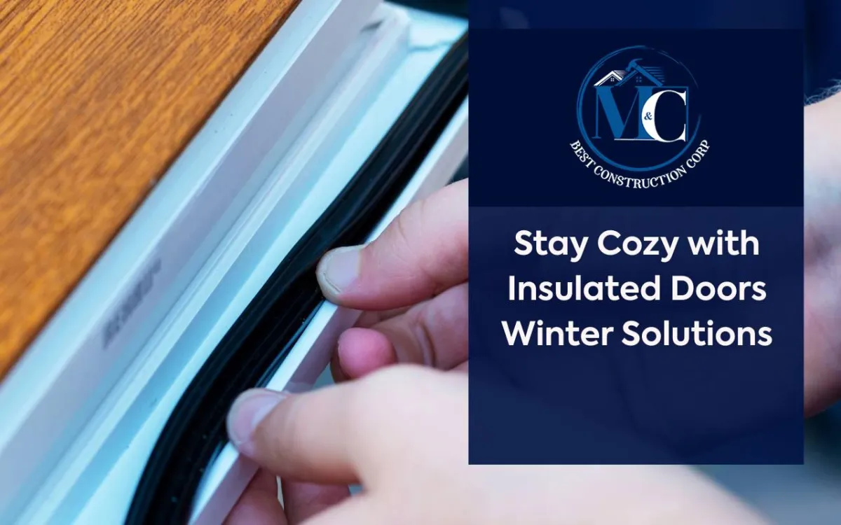 Insulated doors winter solution keeping home warm