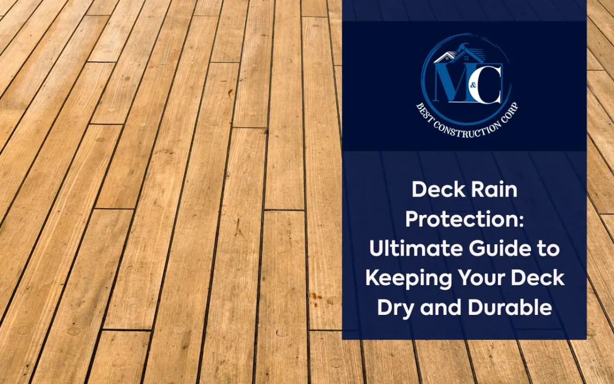 Durable materials providing effective deck rain protection