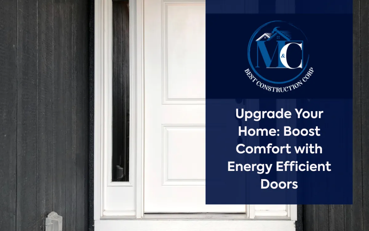 Modern front entry with Energy Efficient Doors and low-E glass