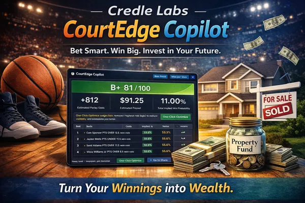 Credle Labs: CourtEdge Copilot — My NBA Ticket Grader for Fun, Smarter Bets, and “Winnings to Wealth”