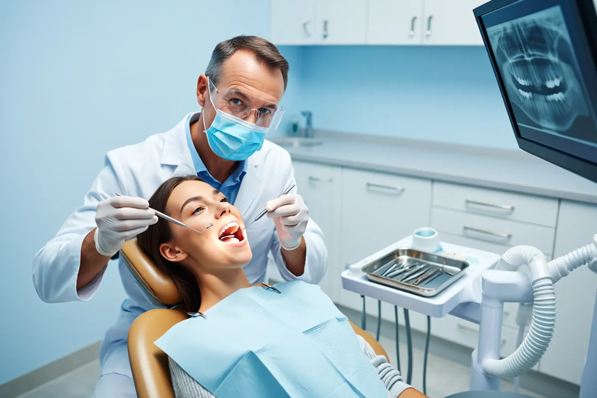 dentist and patient