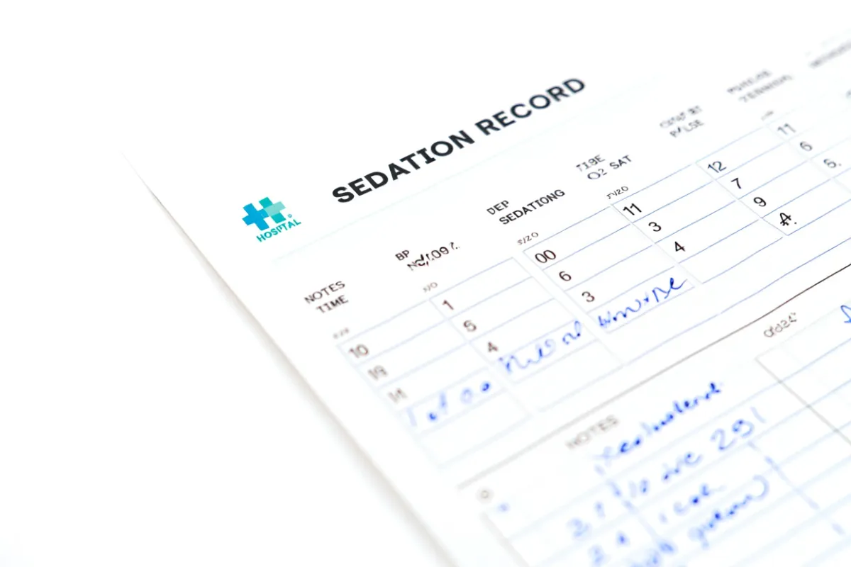 paper sedation record