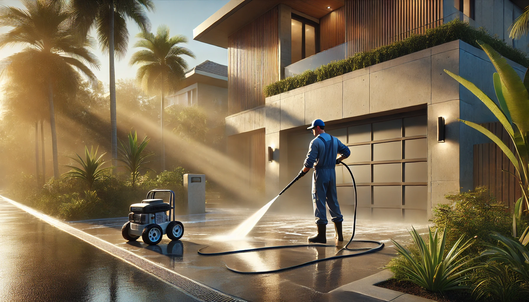 man-cleaning-a-driveway